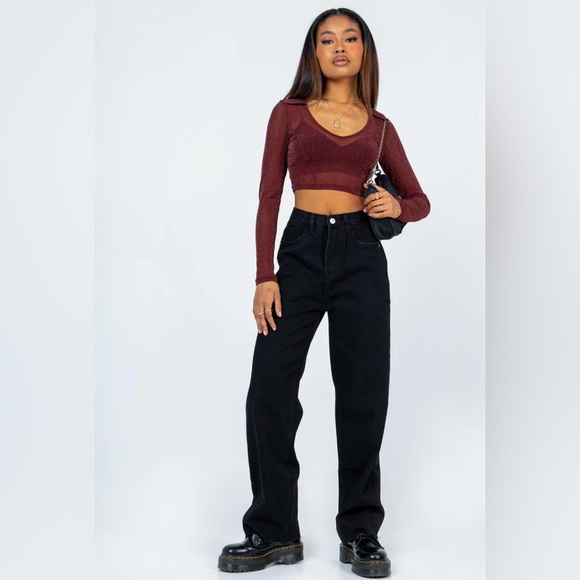 Sold Out Princess Polly Kalinda Jeans Black - Picture 2 of 4